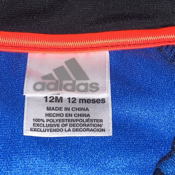 Adidas Training DNA Warm Up Jacket Navy/Black Stripe Pattern Size 12M - Picture 4 of 7